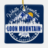 Loon berg New Hampshire Camping Keramisch Ornament (Voorkant)