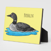 Loon bird cartoon illustratie fotoplaat (Zijkant)