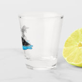 Loon bird cartoon illustratie shot glas (Rechts)
