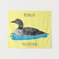 Loon bird cartoon illustratie