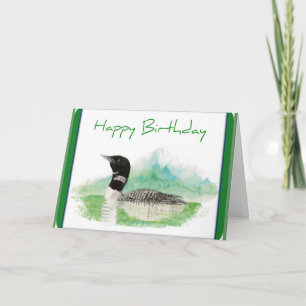 Loon Birthday-kaart Kaart
