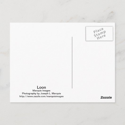 Loon Briefkaart (Achterkant)