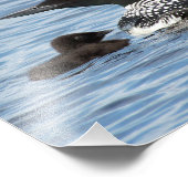 Loon en baby foto afdruk (Hoek)