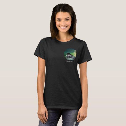 Loon Family Butterfield Lake  T-shirt (Voorkant volledig)
