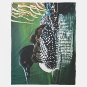 Loon Family Outing Fleece Deken (Voorkant)