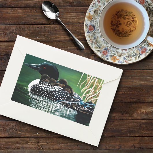 Loon Family Outing Rechthoekige Sticker