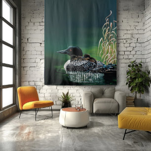 Loon Family Outing Wandkleed