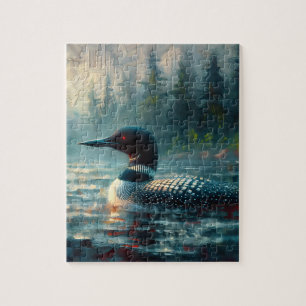 Loon Glijden op Lake Moody Art Legpuzzel