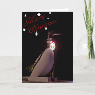 Loon kerstkaart feestdagen kaart