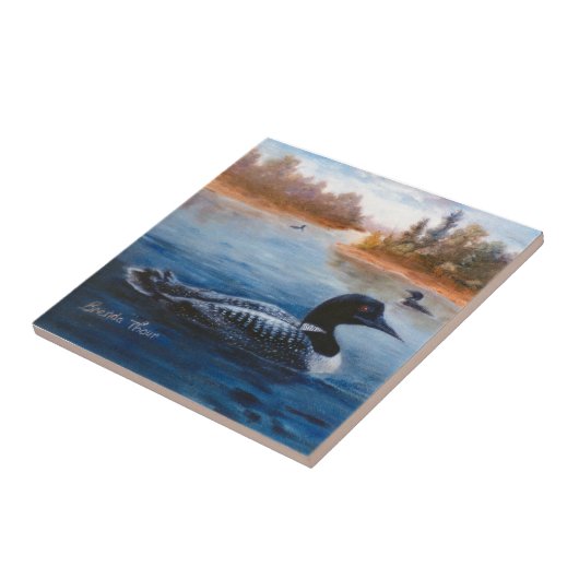 Loon Lake Tile Tegeltje (Zijkant)