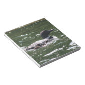 Loon met baby's 2 notitieblok (Schuin)