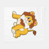 Loon met bot fleece deken (Voorkant (Horizontaal))