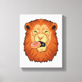 Loon met Donut Canvas Afdruk (Voorkant)