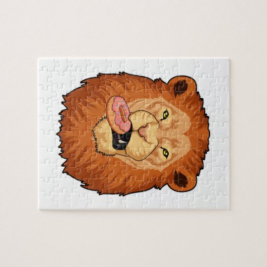 Loon met Donut Legpuzzel (Horizontaal)