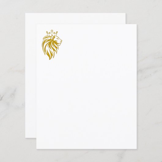 Loon met kroon - gouden stijl 2 (Voorkant / Achterkant)