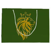 Loon met kroon - gouden stijl 2 groot cadeauzakje (Achterkant)