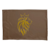 Loon met kroon - gouden stijl 2 kussensloop (Voorkant)