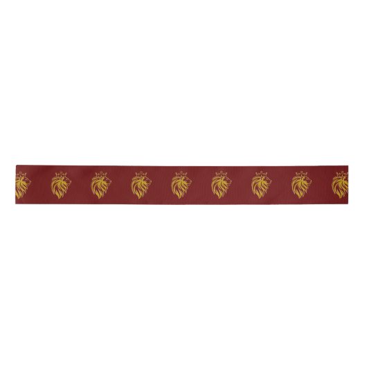 Loon met kroon - gouden stijl 2 lint (Voorkant)