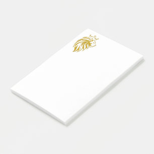 Loon met kroon - gouden stijl 2 post-it® notes