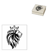Loon met kroon - gouden stijl 2 rubberstempel (Gestempeld)