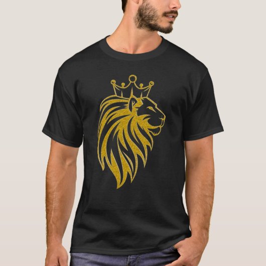 Loon met kroon - gouden stijl 2 t-shirt (Voorkant)