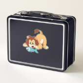 Loon met vis (Achterkant)