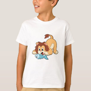 Loon met vis t-shirt