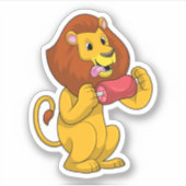 Loon met vlees sticker (Voorkant)