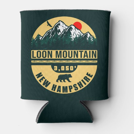 Loon Mountain New Hampshire - Retro 60s Blikjeskoeler (Voorkant)