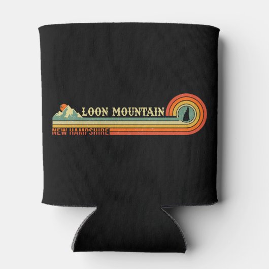 Loon Mountain New Hampshire - Retro 60s Ca Blikjeskoeler (Achterkant)