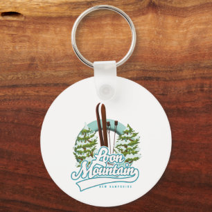 Loon Mountain New Hampshire ski logo Sleutelhanger