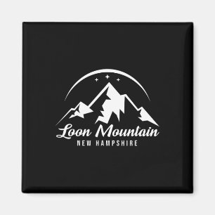 Loon Mountain New Hampshire Skigebied Skiën Sneeuw Magneet