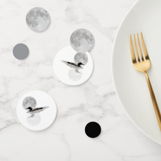 Loon onder Volle Maan Tafel Confetti