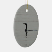 Loon op het meer keramisch ornament (Rechts)