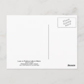 Loon op het meer van Pushaw Briefkaart (Achterkant)