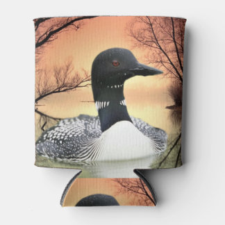 Loon op Lake Loon reflecteert oproep van de Loon Blikjeskoeler