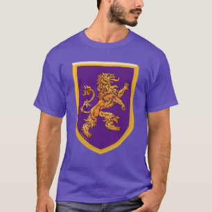 Loon op Paars schild T-shirt