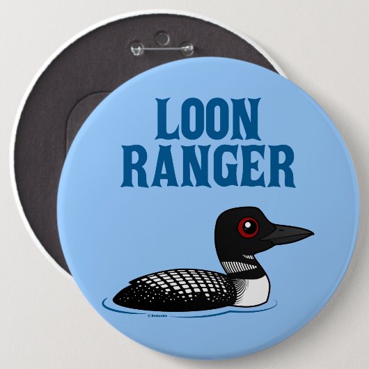 Loon Ranger Ronde Button 6,0 Cm (Voorkant /achterkant)