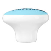 Loon Sunset Blue Keramische Knop (Zijkant)