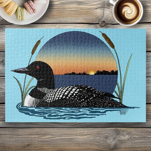 Loon Sunset Blue Legpuzzel