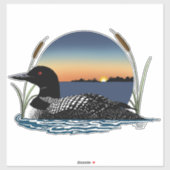 Loon Sunset Blue Sticker (Vel)