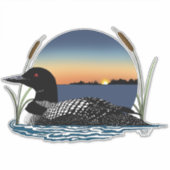 Loon Sunset Blue Sticker (Voorkant)