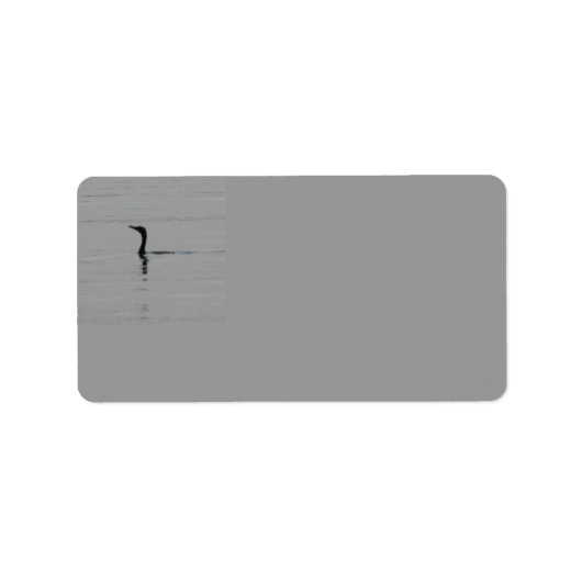 Loon sur le lac Étiquette de adresse (Devant)