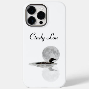 Loon Swims Dans Le Lune iPhone / coque ipad