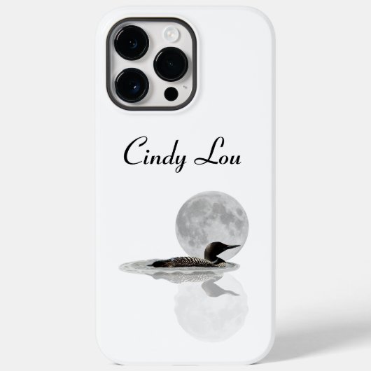 Loon Swims Dans Le Lune iPhone / coque ipad (Verso)