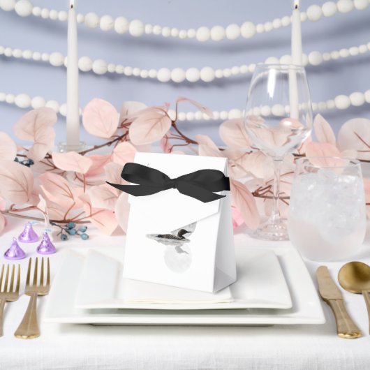 Loon Under Full Moon Gift Favor Box Bedankdoosjes (Huwelijk)
