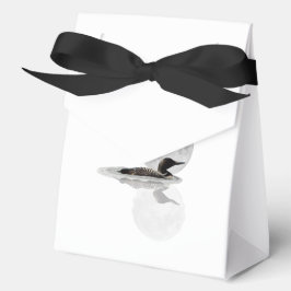 Loon Under Full Moon Gift Favor Box Bedankdoosjes