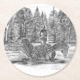 Loon Voorbereidingen voor de Takeoff Ronde Kartonnen Onderzetter