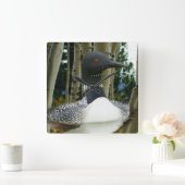 Loon Wilderness Vierkante Klok (Huis)