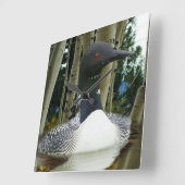 Loon Wilderness Vierkante Klok (Hoek)